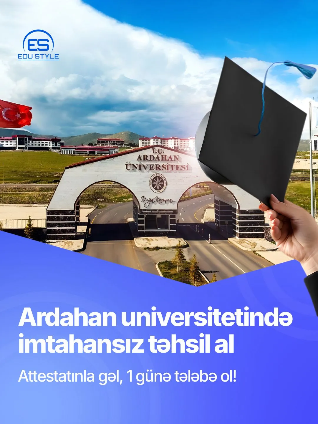 Ardahan Universitetində İmtahansız Tələbə Olmaq Şansı!